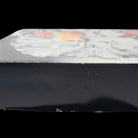 Mikasa Tulip Satin Frosted Flower Glass Crystal Dish Platter Heavy Centerpiece‎ - Picture 12 of 13